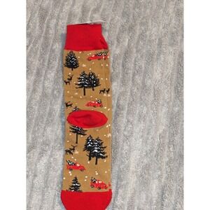 2023 Hallmark Christmas Socks Green Red Tree Truck One Size Fits‎ Most NWT